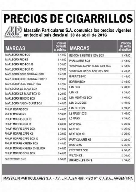 CIGARRILLOS